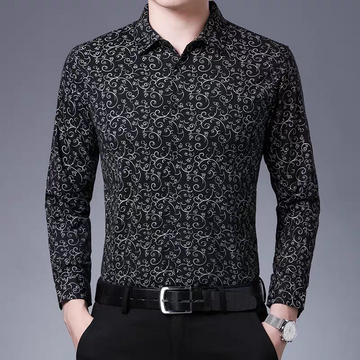 Obsidian Scrollwork Signature Formal Shirt