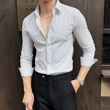 Pearl Shadow Stripe Formal Shirt