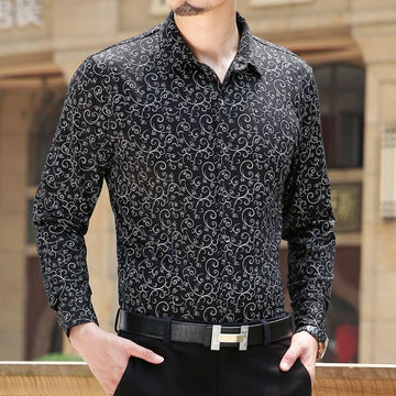 Obsidian Scrollwork Signature Formal Shirt